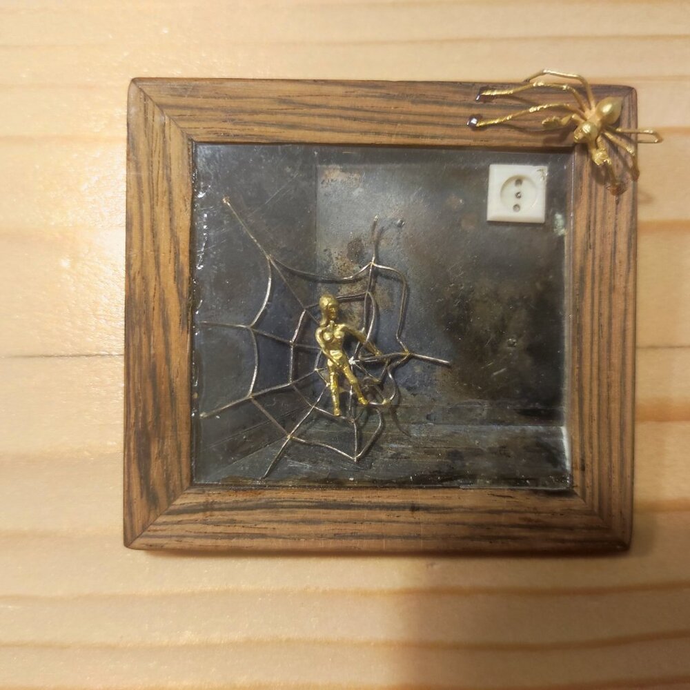 The Spider and the Woman Miniature Art